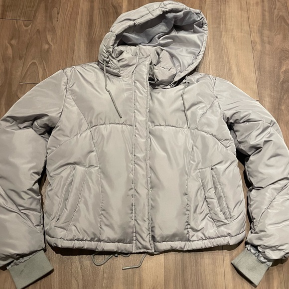 Gray Puffer Jacket - Picture 2 of 10